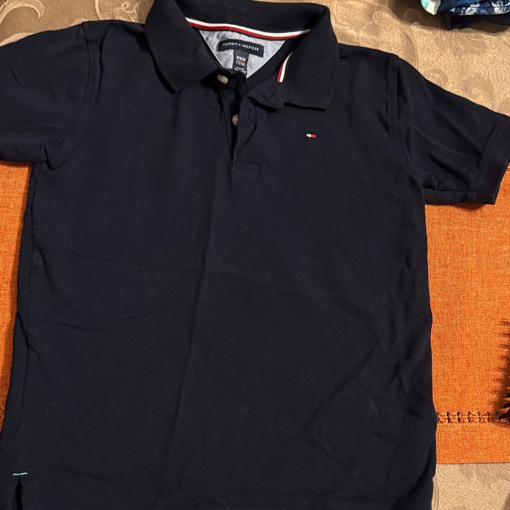 Tommy Hilfiger Navy Polo Shirt for Kids size 12-14